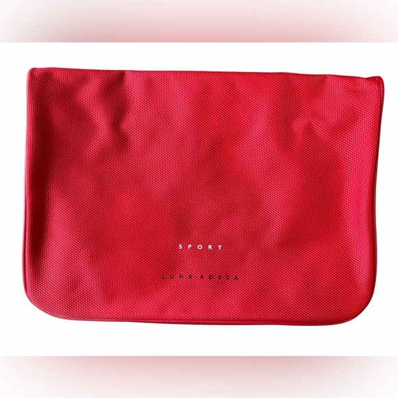 Prada Sport Linea Rossa Red Nylon Travel Organizer Zip Pouch - Picture 2 of 9